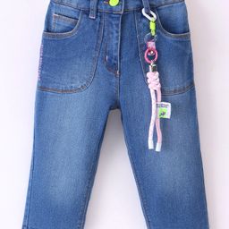 Little Kangaroos Denim Full Length Washed Jeans - Light Blue-picture-16