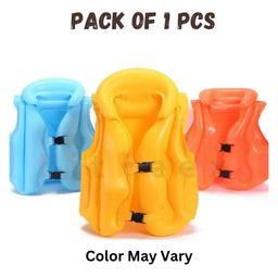 BitFeex Inflatable Swim Vest Jacket Safety Water Sport Kids Swimming Jacket- Pack of 1Pcs -Color May Vary-28