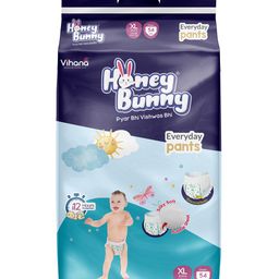 Honey Bunny Everyday Baby Pants Diapers with Silky Soft - Bubble sheet,Wetness Indicator, Extra large -(54 pcs) - (XL, 54)-image-27