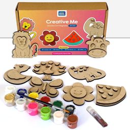 Mini Leaves Creative Me Wooden Fridge Magnets DIY Art and Craft Paint Kit for Kids-20