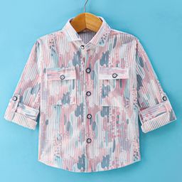 Rikidoos Full Sleeves Abstract Printed Shirt - Multi Colour-picture-44