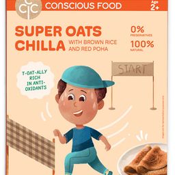 Conscious Food Super Oats Chilla Mix | 200g | With the Magic of Moringa | 100% Natural | No Sugar | Vegan | Preservatives Free-78