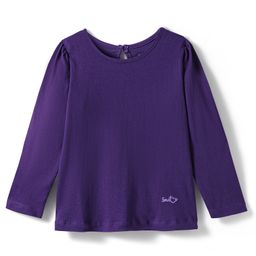 Kookie Kids Cotton Knit Full Sleeves Solid Color Round Neck T-Shirt - Violet-image-77