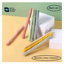 Ortis Baby Teething Teether Toys Soft Chew Straws (Color may vary )-picture-28