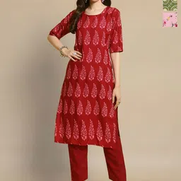 HERE&NOW Selection Of 3 Floral Printed Straight Kurtas-84