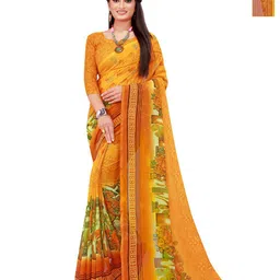 moda rapido Moda RapidoPack Of 2 Women Pure Georgette Saree-picture-9