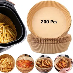 200PCS Fryer-Paper Disposable Paper Liner, Non-stick, Baking Paper & Oil-proof Airfryer Tray-picture-14