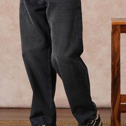 WROGN Men Comfort Wide Leg Mid-Rise Cotton Jeans-picture-49