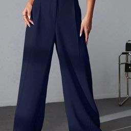 BROADSTAR Women Loose Fit High-Rise Easy Wash Stretchable Loose Fit Trousers-picture-21