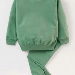 Nite Flite Kids Green Cotton Regular Fit Full Sleeves Sweatshirt Set-image-119