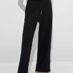 Superstar by Westside Black Ribbed High-Rise Cotton-Blend Pants-picture-46