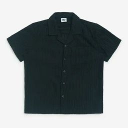 Y&F Kids by Westside Black Self-Textured Resort-Fit Shirt-image-64