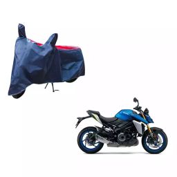 Auto Pearl Waterproof Two Wheeler Cover For Suzuki GSX S1000 (Red & Blue)-image-85