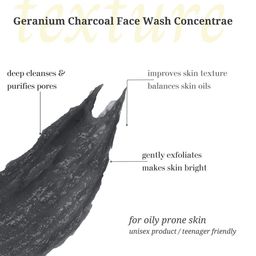 Rustic Art Geranium Charcoal Face Wash Concentrate-125g image 4