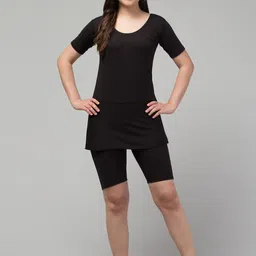 CKARFE Swimming Dress With Attached Shorts-image-87