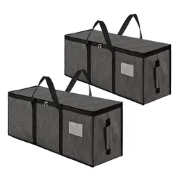 Kuber Industries Grey & Black 2 Pieces Handbag Organiser-52