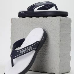 Puma Men's SOFTRIDE Seave V1 Peacoat Blue Flip Flops-14
