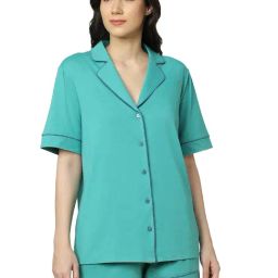 Triumph Blue Cotton Shirt & Shorts Set-picture-26