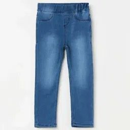Fame Forever by Lifestyle Kids Blue Cotton Regular Fit Jeans-picture-0