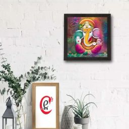 eCraftIndia Lord Ganesha Satin Matt Texture UV Art Painting-20