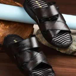 Healers by Liberty Men's Brown Cross Strap Sandals-picture-49