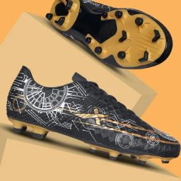 Vector X Men's Black & gold Football Shoes-85