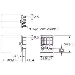 Omron Mini Power Relay AC 100 V Plug-in terminal, MY2K AC100-37