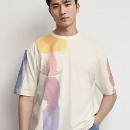 RARE RABBIT Men Printed Pockets Boxy T-shirt-image-32
