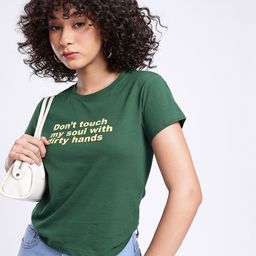 glitchez Street Vibe Typography Printed T-shirt-image-84