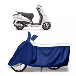 Auto Pearl Bike Cover for Hero Duet 125 CC BS6 (White & Blue)-image-20
