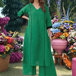 Aaghnya Women Striped Kurta with Palazzo-picture-54
