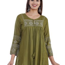 AVAYAYAT Women Embroidered Tunic-image-48