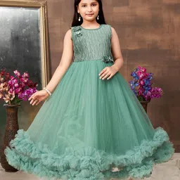 BAESD Girls Embellished Net Gown Maxi Dress-picture-38