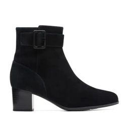 Clarks Women's Loken Zip Black Booties-image-5