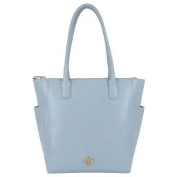 Baggit Blue PVC Solid Tote Handbag-image-9