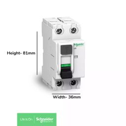 schneider RCCB 25A DP 30mA ACTI9 A9N16201-37