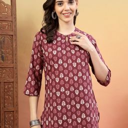 Anouk Rustic Women Ethnic Motifs Printed Pure Cotton Straight Kurti-picture-21