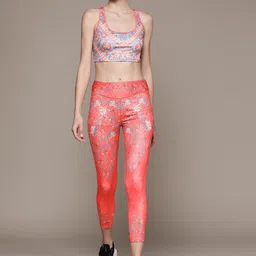 Label Ritu Kumar Women Red & Blue Floral Print Co-ord Set-image-23