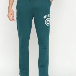 Being Human Teal Regular Fit Printed Trackpants-image-84