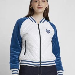 Spykar White & Blue Regular Fit Jacket-picture-22