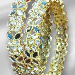 SGN fashion Gold Brass Bangles-picture-39