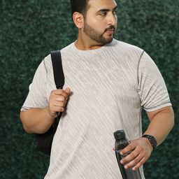 Instafab Plus Abstract Printed Round Neck T-shirt-image-11
