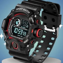 SWADESI STUFF Unisex Kids Dial & Bracelet Style Straps Digital Automatic Watch SDS 760 RED-93