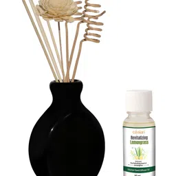 Edysian Black Ceramic Reed With Lemongrass Fragrance AromaOil-50ml-picture-33