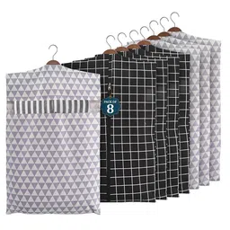 Kuber Industries Black Set of 6 Regular Multi-Utility Organisers-14