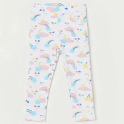 Juniors by Lifestyle Kids White Cotton Printed Jeggings-picture-28