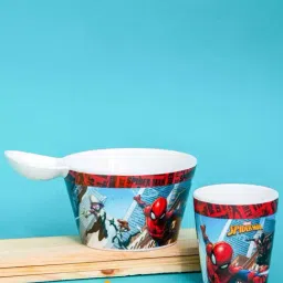 Servewell Spiderman Multicolor Melamine Fries Dip Bowl Set (0.8 L)-picture-22