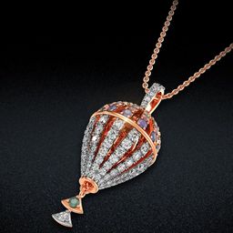 Joyalukkas Parachute Drop Diamond Pendant -4.38 gm-image-27