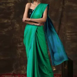 Swtantra Green Satin Saree-picture-42