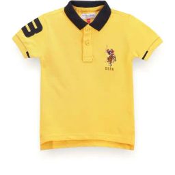 U.S. Polo Assn. Boys Yellow Logo Polo T-Shirt-image-67